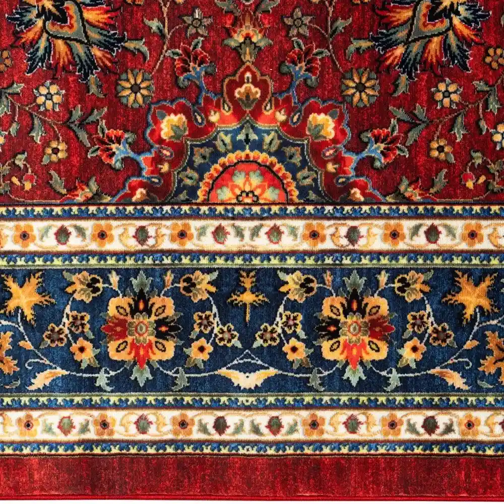 فرش ماشینی سنتی طرح 25cs0360 لاکی 1000 شانه
